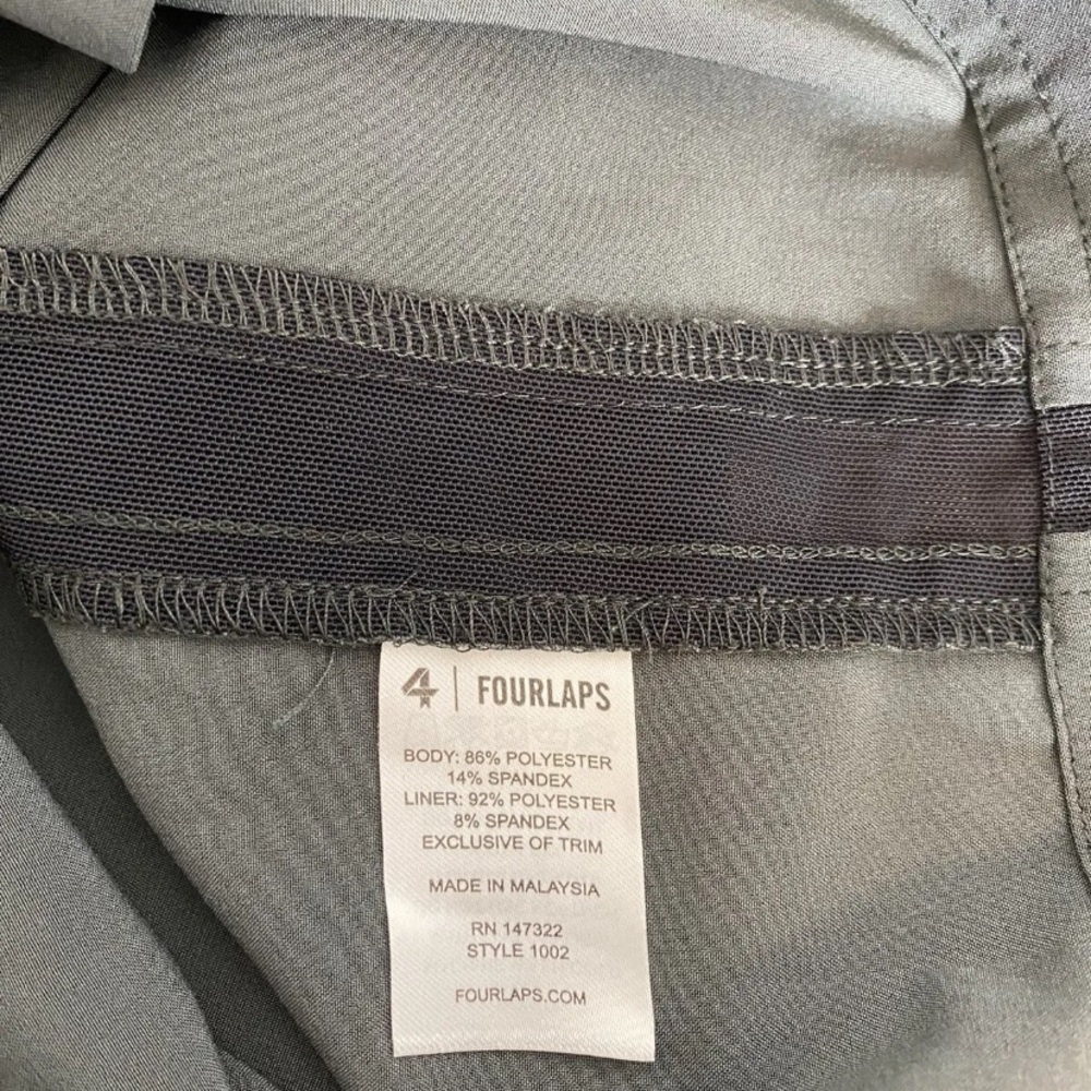 Fourlaps Advance Lined Shorts 9" Men’s Size M Gray EUC. - Picture 9 of 12
